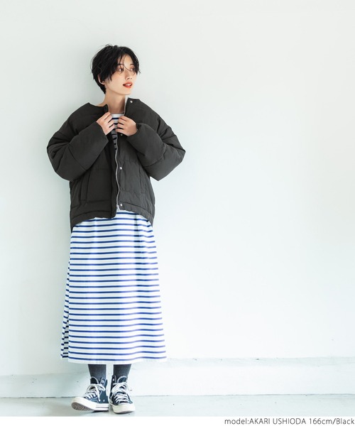 coca（coca）（コカ）の「ノーカラーフェイクダウンジャケット（ダウンジャケット/コート・レディース・ブラック・ONE SIZE）」の11枚目の写真