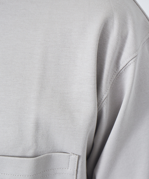 ABAHOUSE GRAY(アバハウスグレイ)の「ウールライク バンドカラー シャツ(シャツ/ブラウス・メンズ・グレー/グレイッシュベージュ/オレンジ系その他/サックスブルー・46/48/50)」の14枚目の写真