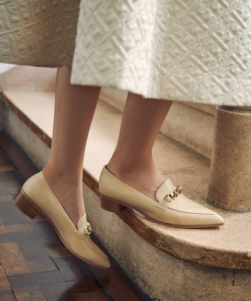 EIMY ISTOIRE（エイミーイストワール）の「チェーンビットフラットローファー（ローファー・レディース・ホワイト/ブラック/ブラウン/イエロー・SMALL/MEDIUM/LARGE）」の21枚目の写真