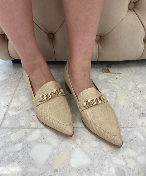 EIMY ISTOIRE（エイミーイストワール）の「チェーンビットフラットローファー（ローファー・レディース・ホワイト/ブラック/ブラウン/イエロー・SMALL/MEDIUM/LARGE）」の20枚目の写真