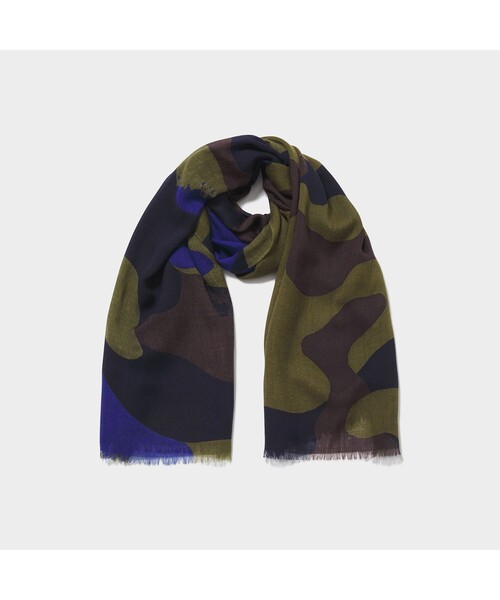 AIGLE(エーグル)の「アフェルタゥ スカーフ(ストール/ショール・レディース・モスグリーン/レッド系その他・FREE)」の4枚目の写真