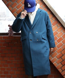 ウールダブルブレストチェスターコート