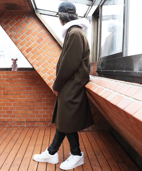 ８(eight)（エイト）の「ウールダブルブレストチェスターコート（チェスターコート・メンズ・グレイッシュベージュ/ブラウン/ブルーグレー/ベージュ系その他・MEDIUM/LARGE）」の5枚目の写真