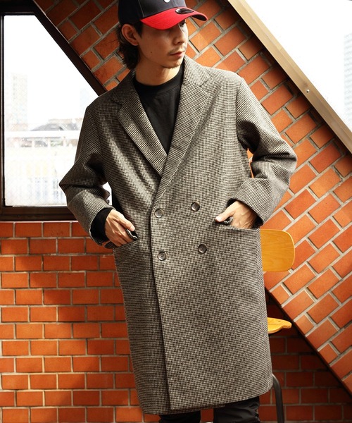 ８(eight)（エイト）の「ウールダブルブレストチェスターコート（チェスターコート・メンズ・グレイッシュベージュ/ブラウン/ブルーグレー/ベージュ系その他・MEDIUM/LARGE）」の7枚目の写真