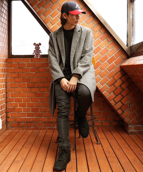 ８(eight)（エイト）の「ウールダブルブレストチェスターコート（チェスターコート・メンズ・グレイッシュベージュ/ブラウン/ブルーグレー/ベージュ系その他・MEDIUM/LARGE）」の9枚目の写真