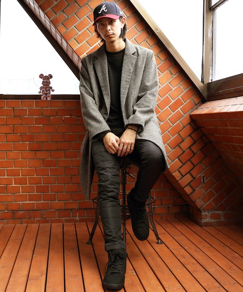 ８(eight)（エイト）の「ウールダブルブレストチェスターコート（チェスターコート・メンズ・グレイッシュベージュ/ブラウン/ブルーグレー/ベージュ系その他・MEDIUM/LARGE）」の11枚目の写真