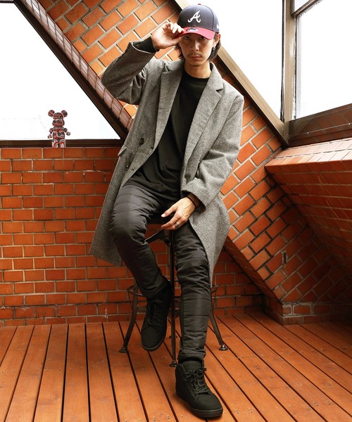 ８(eight)（エイト）の「ウールダブルブレストチェスターコート（チェスターコート・メンズ・グレイッシュベージュ/ブラウン/ブルーグレー/ベージュ系その他・MEDIUM/LARGE）」の12枚目の写真