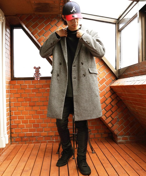 ８(eight)（エイト）の「ウールダブルブレストチェスターコート（チェスターコート・メンズ・グレイッシュベージュ/ブラウン/ブルーグレー/ベージュ系その他・MEDIUM/LARGE）」の13枚目の写真