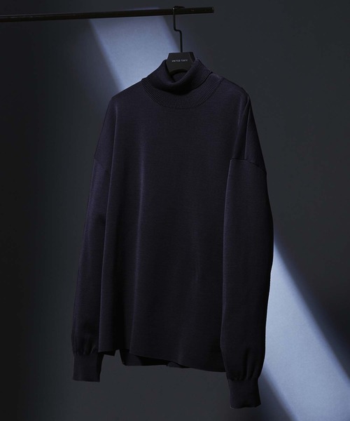 UNITED TOKYO（ユナイテッドトウキョウ）の「【OnE】18gウールミラノリブタートル（ニット/セーター・メンズ・ブラック/グレー/オフホワイト・1/2/3）」の2枚目の写真