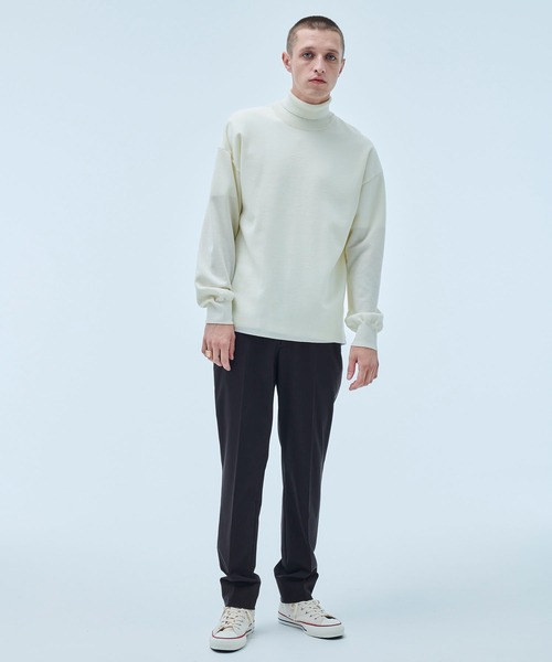 UNITED TOKYO（ユナイテッドトウキョウ）の「【OnE】18gウールミラノリブタートル（ニット/セーター・メンズ・ブラック/グレー/オフホワイト・1/2/3）」の10枚目の写真