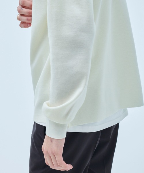 UNITED TOKYO（ユナイテッドトウキョウ）の「【OnE】18gウールミラノリブタートル（ニット/セーター・メンズ・ブラック/グレー/オフホワイト・1/2/3）」の11枚目の写真