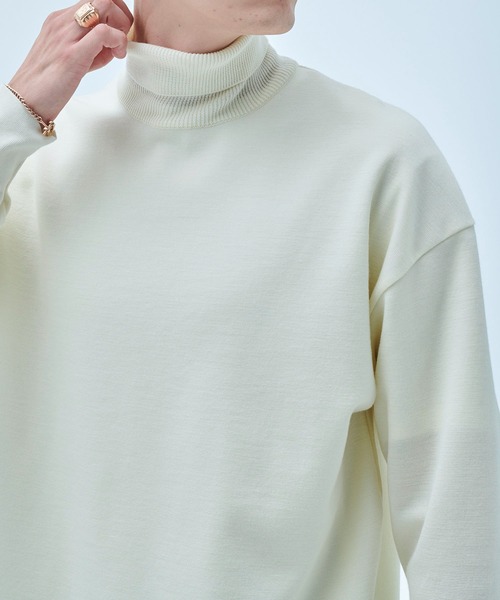 UNITED TOKYO（ユナイテッドトウキョウ）の「【OnE】18gウールミラノリブタートル（ニット/セーター・メンズ・ブラック/グレー/オフホワイト・1/2/3）」の17枚目の写真