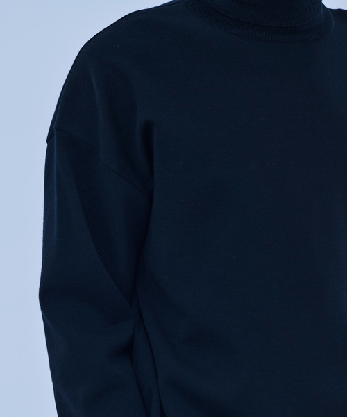 UNITED TOKYO（ユナイテッドトウキョウ）の「【OnE】18gウールミラノリブタートル（ニット/セーター・メンズ・ブラック/グレー/オフホワイト・1/2/3）」の12枚目の写真