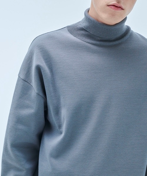 UNITED TOKYO（ユナイテッドトウキョウ）の「【OnE】18gウールミラノリブタートル（ニット/セーター・メンズ・ブラック/グレー/オフホワイト・1/2/3）」の6枚目の写真