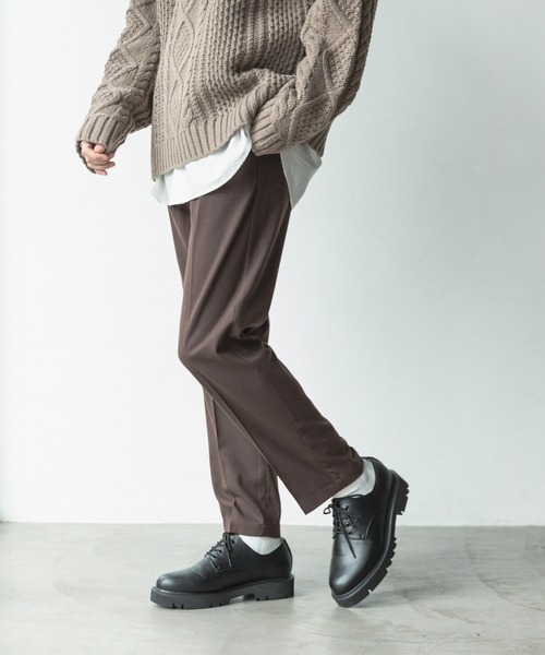 RAGEBLUE(レイジブルー)の「ウールタッチ/テーパードスラックス/216165(スラックス・メンズ・ホワイト/ブラック/ベージュ/パープル/ブラウン/グリーン/ブルー・SMALL/MEDIUM/LARGE)」の8枚目の写真