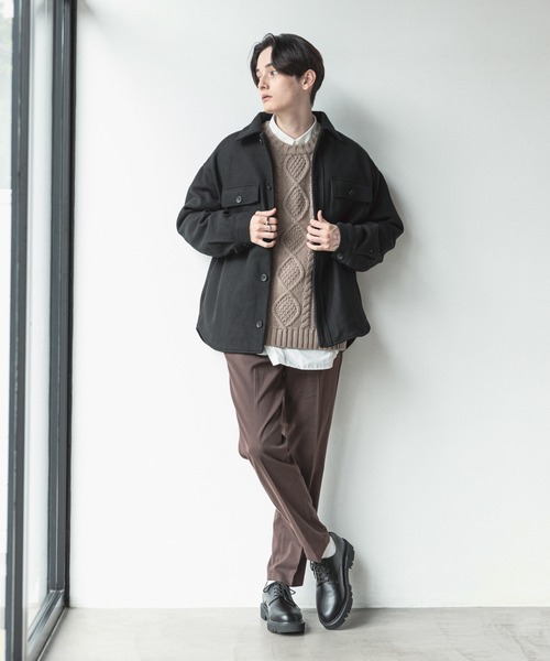 RAGEBLUE(レイジブルー)の「ウールタッチ/テーパードスラックス/216165(スラックス・メンズ・ホワイト/ブラック/ベージュ/パープル/ブラウン/グリーン/ブルー・SMALL/MEDIUM/LARGE)」の10枚目の写真