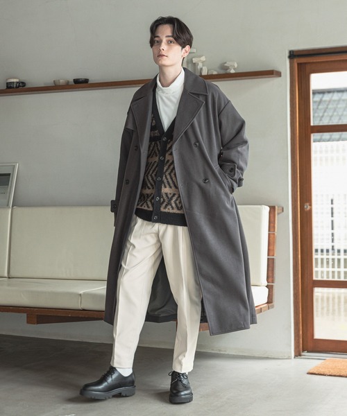 RAGEBLUE(レイジブルー)の「ウールタッチ/テーパードスラックス/216165(スラックス・メンズ・ホワイト/ブラック/ベージュ/パープル/ブラウン/グリーン/ブルー・SMALL/MEDIUM/LARGE)」の12枚目の写真