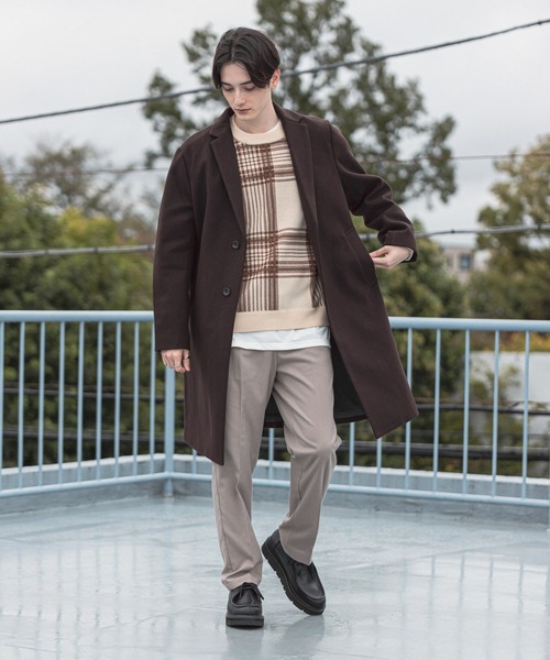 RAGEBLUE(レイジブルー)の「ウールタッチ/テーパードスラックス/216165(スラックス・メンズ・ホワイト/ブラック/ベージュ/パープル/ブラウン/グリーン/ブルー・SMALL/MEDIUM/LARGE)」の13枚目の写真