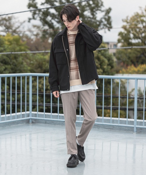 RAGEBLUE(レイジブルー)の「ウールタッチ/テーパードスラックス/216165(スラックス・メンズ・ホワイト/ブラック/ベージュ/パープル/ブラウン/グリーン/ブルー・SMALL/MEDIUM/LARGE)」の14枚目の写真