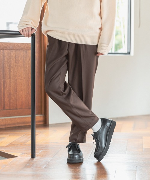 RAGEBLUE(レイジブルー)の「ウールタッチ/テーパードスラックス/216165(スラックス・メンズ・ホワイト/ブラック/ベージュ/パープル/ブラウン/グリーン/ブルー・SMALL/MEDIUM/LARGE)」の16枚目の写真