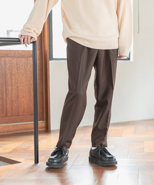 RAGEBLUE(レイジブルー)の「ウールタッチ/テーパードスラックス/216165(スラックス・メンズ・ホワイト/ブラック/ベージュ/パープル/ブラウン/グリーン/ブルー・SMALL/MEDIUM/LARGE)」の17枚目の写真