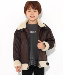 ANAP kids | フェイクレザー裏ボアB3ジャケット(ブルゾン)