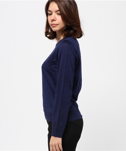 CIAOPANIC（チャオパニック）の「【Ciaopanic】毛混柄編みC/Nニット（ニット/セーター・レディース・ネイビー/チャコールグレー・FREE）」の4枚目の写真