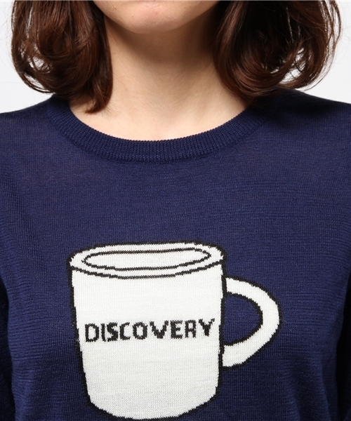 CIAOPANIC（チャオパニック）の「【Ciaopanic】毛混柄編みC/Nニット（ニット/セーター・レディース・ネイビー/チャコールグレー・FREE）」の6枚目の写真