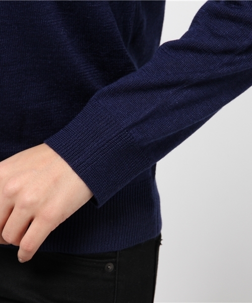 CIAOPANIC（チャオパニック）の「【Ciaopanic】毛混柄編みC/Nニット（ニット/セーター・レディース・ネイビー/チャコールグレー・FREE）」の7枚目の写真