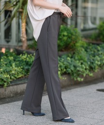 Munich | ストレッチジョーゼット　センタープリーツフレアーパンツ(その他パンツ)