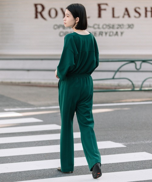 Munich(ミューニック)の「ストレッチジョーゼットセンタープリーツフレアーパンツ(その他パンツ・レディース・ブラック/ダークグレー/グリーン・XS/S/M)」の18枚目の写真