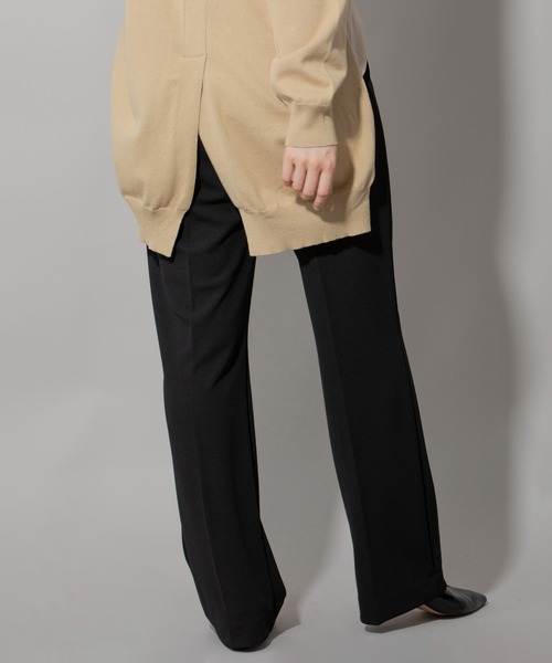 Munich(ミューニック)の「ストレッチジョーゼットセンタープリーツフレアーパンツ(その他パンツ・レディース・ブラック/ダークグレー/グリーン・XS/S/M)」の16枚目の写真