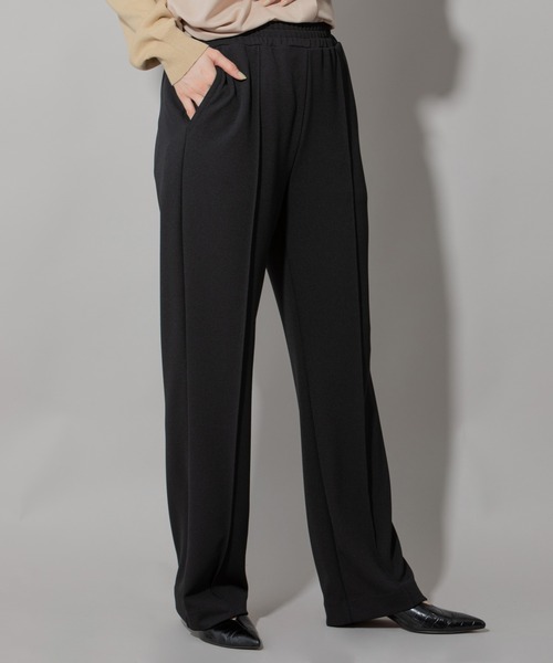 Munich(ミューニック)の「ストレッチジョーゼットセンタープリーツフレアーパンツ(その他パンツ・レディース・ブラック/ダークグレー/グリーン・XS/S/M)」の7枚目の写真