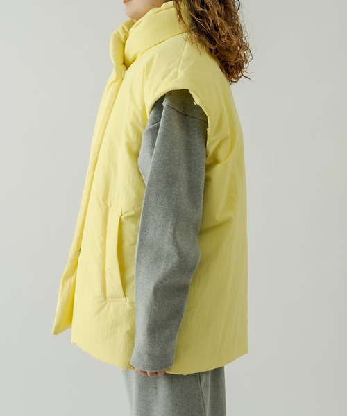 mystic（ミスティック）の「2WAY中綿ジャケット（ダウンジャケット/コート・レディース・ブラック/オフホワイト/イエロー・FREE）」の18枚目の写真