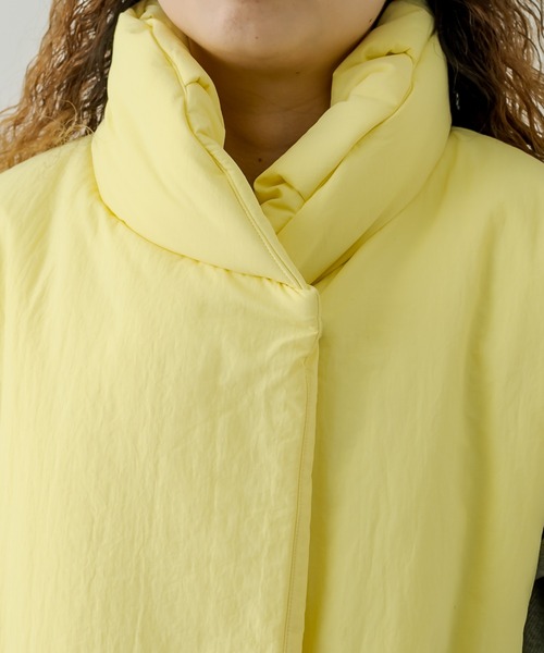 mystic（ミスティック）の「2WAY中綿ジャケット（ダウンジャケット/コート・レディース・ブラック/オフホワイト/イエロー・FREE）」の7枚目の写真