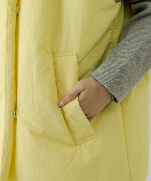 mystic（ミスティック）の「2WAY中綿ジャケット（ダウンジャケット/コート・レディース・ブラック/オフホワイト/イエロー・FREE）」の15枚目の写真