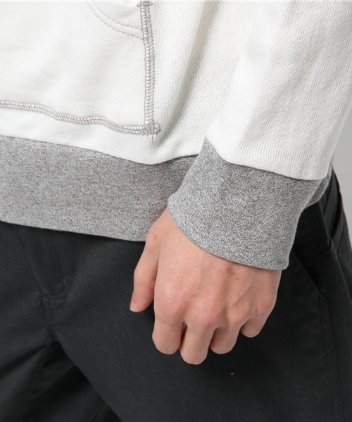 WEGO(ウィゴー)の「WEGO/リブ配色プルパーカー(パーカー・メンズ・ホワイト/杢グレー・LARGE/MEDIUM)」の10枚目の写真