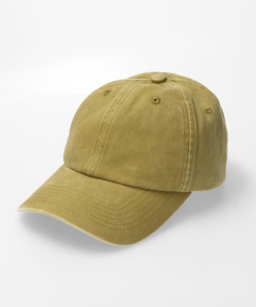 FRUIT OF THE LOOM（フルーツオブザルーム）の「Baseball Low Cap Pigment / ベースボールキャップ / ベーシック / カジュアル / ユニセックス / ピグメント（キャップ・メンズ・ブラック/ベージュ/パープル/レッド/ベージュ系その他/チャコール/ミント/カーキ/オレンジ/ブルー・FREE）」の3枚目の写真