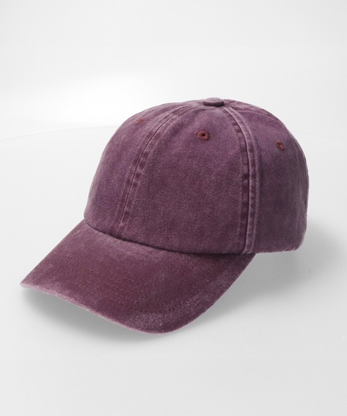 FRUIT OF THE LOOM（フルーツオブザルーム）の「Baseball Low Cap Pigment / ベースボールキャップ / ベーシック / カジュアル / ユニセックス / ピグメント（キャップ・メンズ・ブラック/ベージュ/パープル/レッド/ベージュ系その他/チャコール/ミント/カーキ/オレンジ/ブルー・FREE）」の8枚目の写真