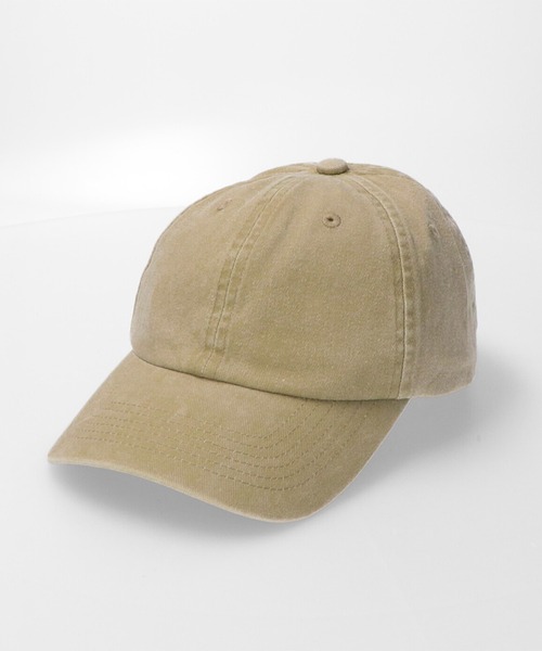 FRUIT OF THE LOOM（フルーツオブザルーム）の「Baseball Low Cap Pigment / ベースボールキャップ / ベーシック / カジュアル / ユニセックス / ピグメント（キャップ・メンズ・ブラック/ベージュ/パープル/レッド/ベージュ系その他/チャコール/ミント/カーキ/オレンジ/ブルー・FREE）」の4枚目の写真