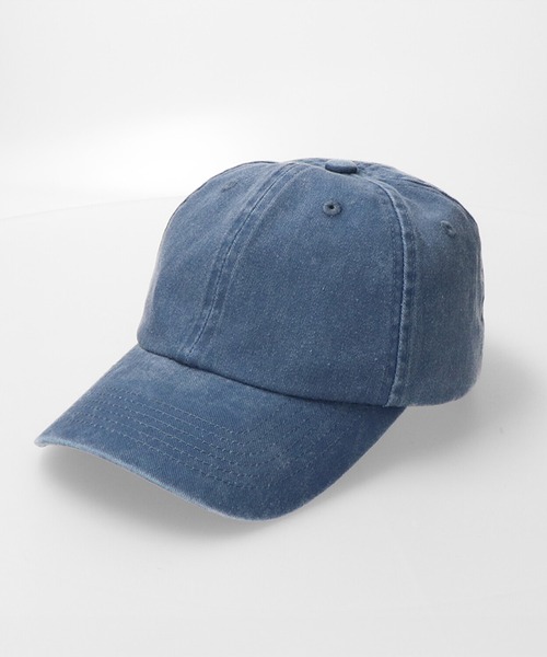 FRUIT OF THE LOOM（フルーツオブザルーム）の「Baseball Low Cap Pigment / ベースボールキャップ / ベーシック / カジュアル / ユニセックス / ピグメント（キャップ・メンズ・ブラック/ベージュ/パープル/レッド/ベージュ系その他/チャコール/ミント/カーキ/オレンジ/ブルー・FREE）」の7枚目の写真