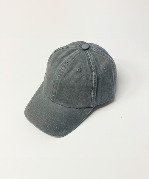 FRUIT OF THE LOOM（フルーツオブザルーム）の「Baseball Low Cap Pigment / ベースボールキャップ / ベーシック / カジュアル / ユニセックス / ピグメント（キャップ・メンズ・ブラック/ベージュ/パープル/レッド/ベージュ系その他/チャコール/ミント/カーキ/オレンジ/ブルー・FREE）」の2枚目の写真