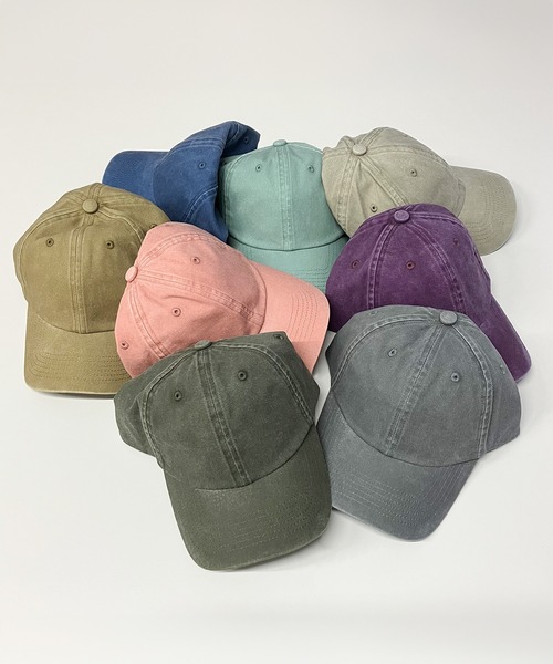 FRUIT OF THE LOOM（フルーツオブザルーム）の「Baseball Low Cap Pigment / ベースボールキャップ / ベーシック / カジュアル / ユニセックス / ピグメント（キャップ・メンズ・ブラック/ベージュ/パープル/レッド/ベージュ系その他/チャコール/ミント/カーキ/オレンジ/ブルー・FREE）」の13枚目の写真