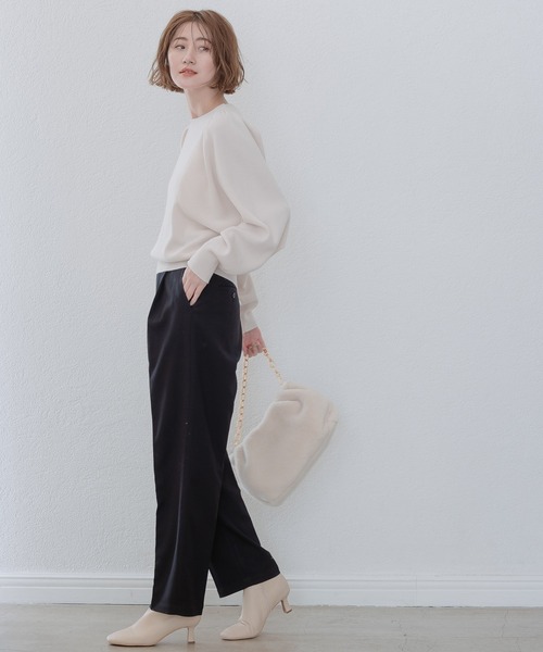 A part by（アパートバイ）の「ボアチェーンバッグ　259235（クラッチバッグ・レディース・ブラック/アイボリー・FREE）」の12枚目の写真