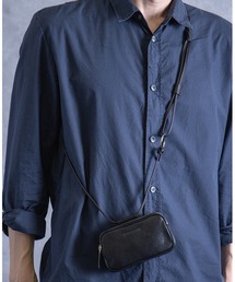 PATRICK STEPHAN | PATRICK STEPHAN パトリックステファン / Leather micro shoulder bag 'double zip' レザーマイクロショルダーバッグ / 213ABG06(ショルダーバッグ)