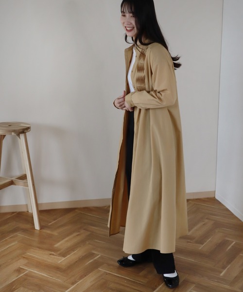 Monocoro toppi（モノコロトッピ）の「2Way ピンタック ワンピース（ワンピース・レディース・ブラック/ベージュ/オフホワイト・フリー）」の19枚目の写真