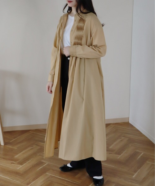 Monocoro toppi（モノコロトッピ）の「2Way ピンタック ワンピース（ワンピース・レディース・ブラック/ベージュ/オフホワイト・フリー）」の18枚目の写真