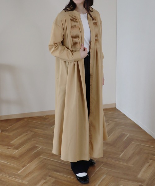 Monocoro toppi（モノコロトッピ）の「2Way ピンタック ワンピース（ワンピース・レディース・ブラック/ベージュ/オフホワイト・フリー）」の17枚目の写真
