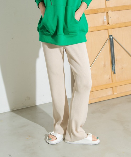 Auntie Rosa Holiday(アンティローザホリデー)の「レーヨンナイロンリブニットパンツ / サイズ展開あり(その他パンツ・レディース・グリーン/アイボリー/ピンク/ブラック/ブルー・SMALL/MEDIUM)」の17枚目の写真