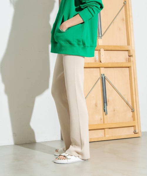 Auntie Rosa Holiday(アンティローザホリデー)の「レーヨンナイロンリブニットパンツ / サイズ展開あり(その他パンツ・レディース・グリーン/アイボリー/ピンク/ブラック/ブルー・SMALL/MEDIUM)」の14枚目の写真